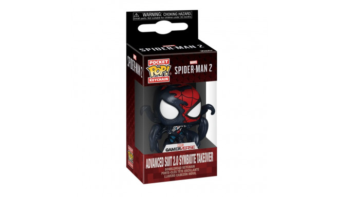 FUNKO POP! Брелок: Marvel: Spider-Man 2 - Advanced Suit 2.0 (Symbiote Takeover)