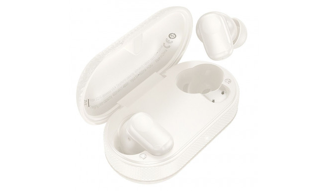 HOCO wireless earphone bluetooth TWS EQ19 milky white