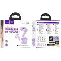 HOCO wireless earphones bluetooth TWS EQ23 purple