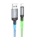 HOCO cable USB A to Lightning 2,4A U112 1 m gray