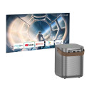 HOCO projector with Android software Wi-Fi Bluetooth 720P DT4 gray