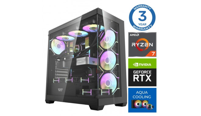 INTOP AQUA Ryzen 7 9700X 32GB DDR5 1TB SSD M.2 NVME RTX4070 12GB no-OS