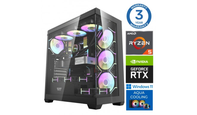 INTOP AQUA Ryzen 5 9600X 16GB DDR5 1TB SSD M.2 NVME+2TB RTX4060Ti 8GB WIN11