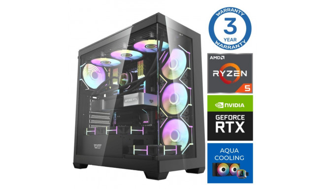 INTOP AQUA Ryzen 5 9600X 64GB DDR5 1TB SSD M.2 NVME+2TB RTX4060Ti 8GB no-OS