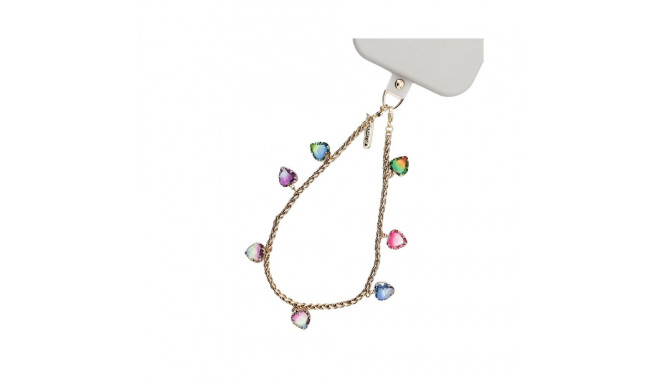 Crong Phone Charm - Smycz zawieszka do telefonu (Rainbow Hearts)