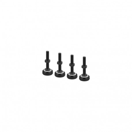 LANBERG set of 4 feet M10 for rack cabinet