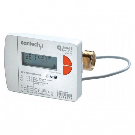 Santech Heat meter QHeat5 qp 2.5 m3/h DN20 - power supply