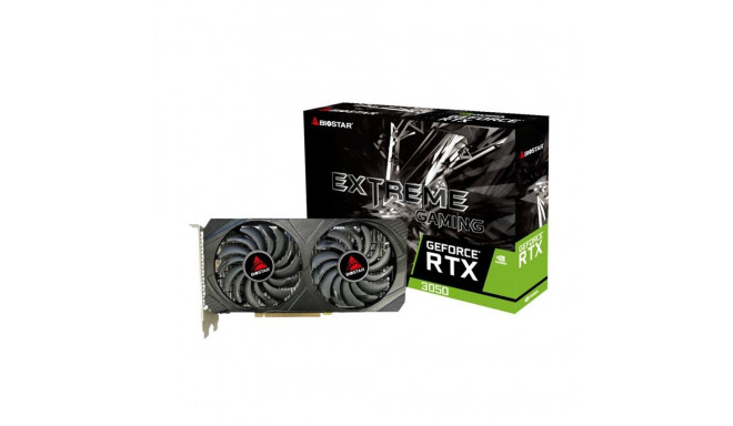 Graphics Card - BIOSTAR GeForce RTX 3050 6GB GDDR6 2304 CUDA Cores 250W