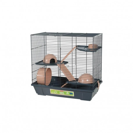 Pet Supplies - ZOLUX Hamster Cage EHOP 50cm Pink ZOLUX EHOP Triple Hamster Cage 50 cm - Pink