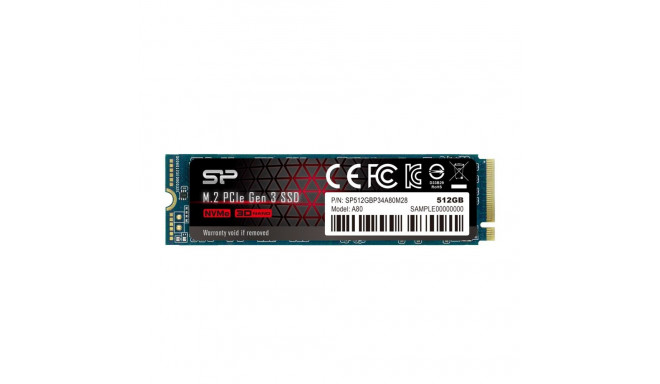 M.2 SSD - Silicon Power P34A80 512 GB PCIe 3.0 NVMe