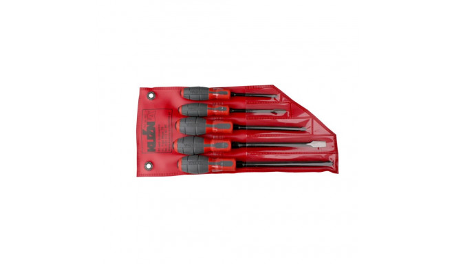 Screwdriver set 5 pcs: 4 flat, 1 cross