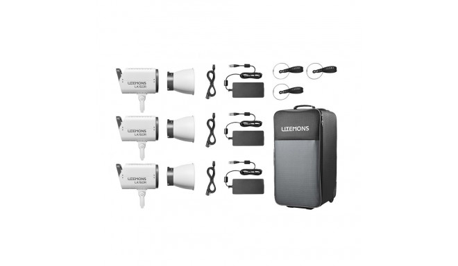 Godox Litemons LA150R RGB LED Video Light 3 light kit