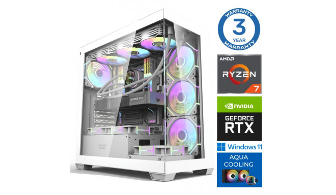 INTOP AQUA Ryzen 7 9700X 32GB DDR5 1TB SSD M.2 NVME+2TB RTX4060Ti 8GB WIN11