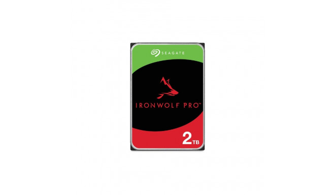 "SEAGATE Ironwolf PRO Enterprise NAS HDD 2TB 7200rpm 6Gb/s SATA 256MB cache 8,9cm 3.5Zoll 24x7 für N