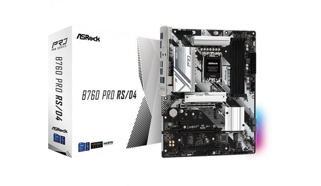 Asrock B760 Pro RS/D4 Intel B760 LGA 1700 ATX emaplaat