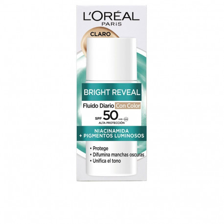 L'Oréal Paris näofluüd Bright Reveal niatsiinamiidiga SPF50 50ml, hele