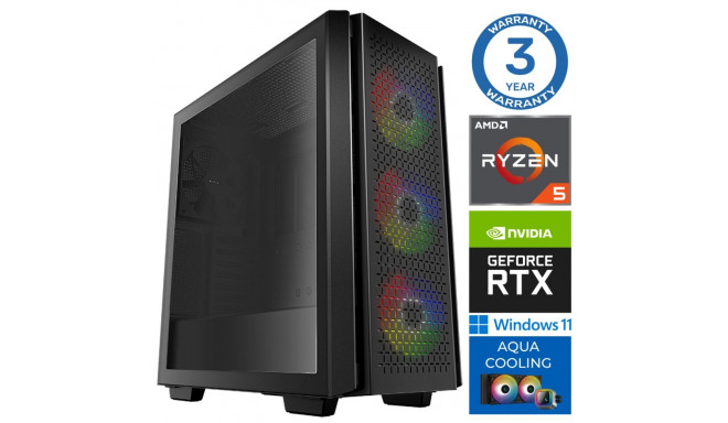 INTOP AQUA Ryzen 5 7600X 16GB DDR5 1TB SSD M.2 NVME+2TB RTX3050 8GB WIN11