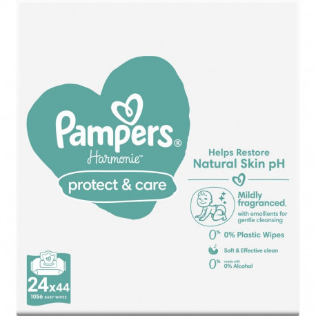 Pampers Harmonie Protect & Care Wet wipes 24x44 pcs.