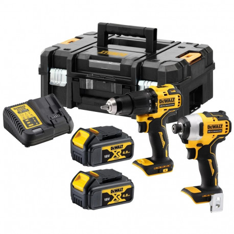 DEWALT 18V XR harjadeta kaksikkomplekt 2 x 4Ah DCK2062M2T-QW