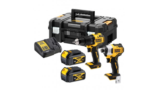 DEWALT 18V XR harjadeta kaksikkomplekt 2 x 4Ah DCK2062M2T-QW
