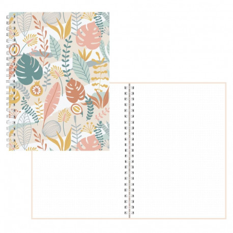 Notebook in spiral binding A5 dots cardboard 60 sheets