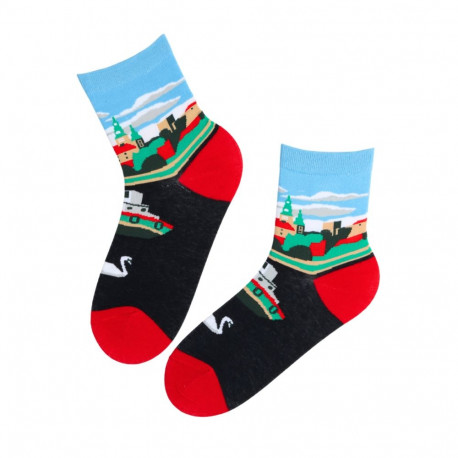 SOKISAHTEL KARLIS linnavaatega puuvillased sokid 444