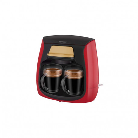 Sencor SCE 2101RD coffee maker with two cups 0.3L 500W