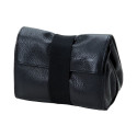 Artisan & Artist I ACAM-78 I Leather Pouch in Kipskin Leather (L) Black