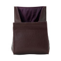 Artisan & Artist I ACAM-77 I Leather Pouch in Kipskin Leather (S) Brown