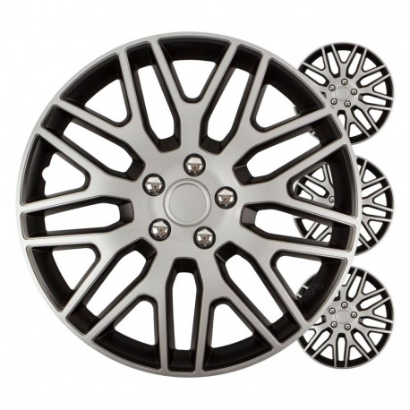 autokilbid 4tk komplekt dakar must-hõbedased 14" color box