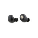TWS Guess 4G Metal Bluetooth headphones with ENC docking station - black