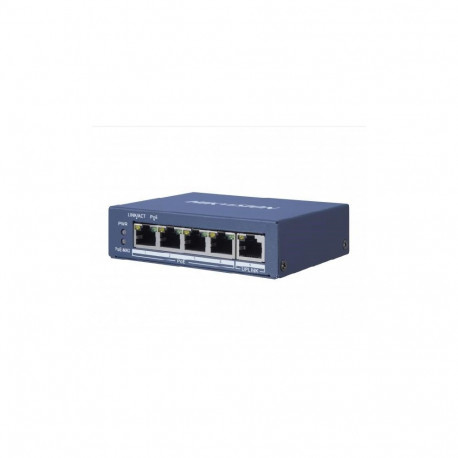 Hikvision DS-3E0505HP-E network links Non-managed Gigabit Ethernet (10/100/1000) PoE support Blue