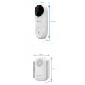 Ezviz DB2C nutikas traadita HD 1080p videoväravakell aku ja helimooduli komplekt - Valge