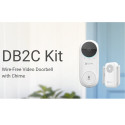 Ezviz DB2C nutikas traadita HD 1080p videoväravakell aku ja helimooduli komplekt - Valge