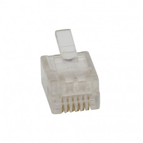 1256# telefonipistik 6p6c (rj12) 100 tk pakis