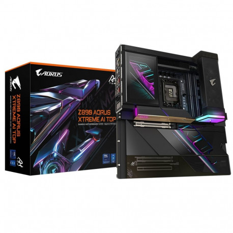 GIGABYTE emaplaat Z890 AORUS XTREME AI TOP toetab Intel Core Ultra (Series 2) protsessoreid 22+1+2-f