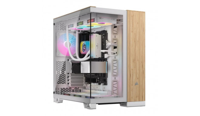 Corsair CC-9011284-WW arvutikorpus Midi Tower bambus, valge
