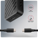 Axagon EEM2-20G NVMe-SSD-Gehäuse USB-C 3.2 20 Gbps 2230 - 2280 - schwarz SSD enclosure Black M.2