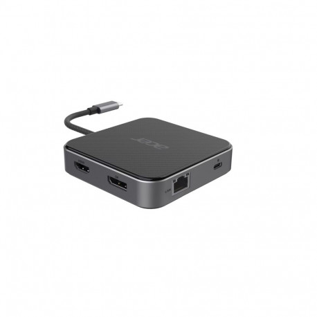 Acer 7-in-1 USB 4 Dongle Wired USB4 Black, Silver