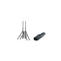 Set of 2 aluminum speaker stands with bag cover