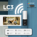 Ezviz CS-LC3-4MP 2in1 LED Seinalamp + Väljas Nutikas AI Kaamera 32Gb Öönägemise Micro SD Valge