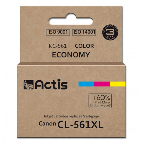 Actis KC-561 tint (asendus Canon CL-561XL; Supreme; 18 ml; tsüaan, magenta, kollane). Prindib 60% ro