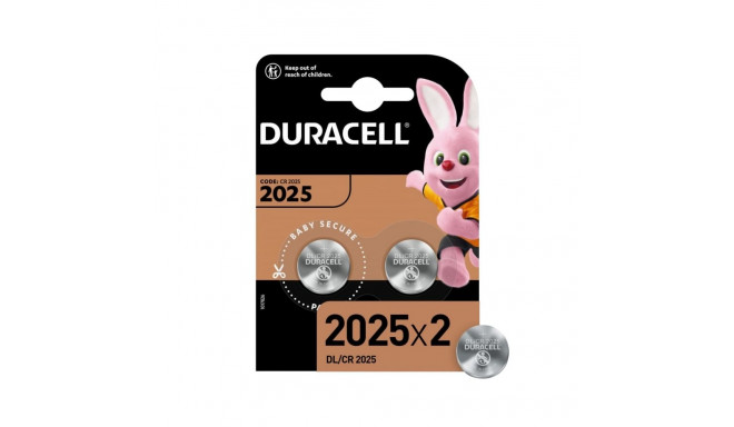 Duracell CR2025 Lithium 3V Tablet Battery 2pcs