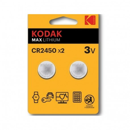 Kodak MAX CR2450 Batteries 3V / 2pcs.