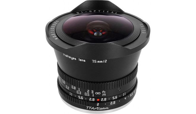 TTArtisan 7,5mm f/2.0 Fisheye objektiiv M43