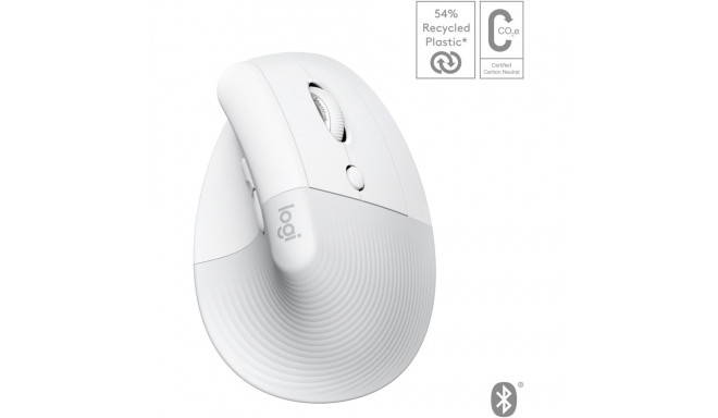 "LOGITECH Lift for Mac Vertical mouse ergonomic optical 6 buttons wireless Bluetooth Bolt USB receiv