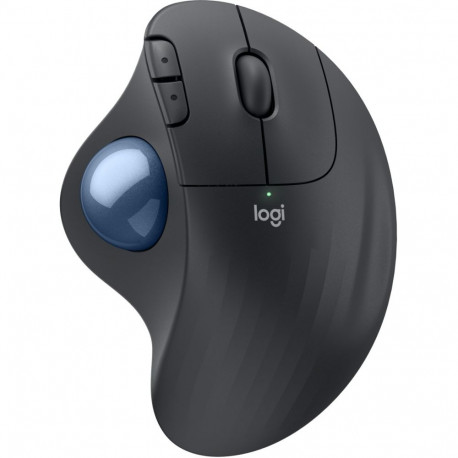 "Logitech ERGO M575S Wireless Trackball - Graphite + Blue Ball"