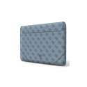 Original GUESS Laptop Sleeve 4G Uptown Triangle Logo GUCS16P4TB 16 inches blue
