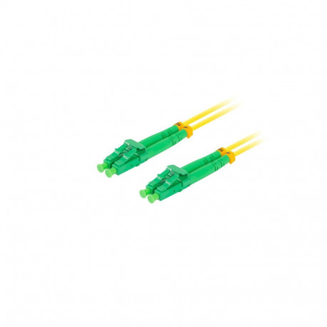 FIBER OPTIC PATCHCORD SM LC/APC-LC/APC DUPLEX 5M LSZH G657A1 3.0MM YELLOW LANBERG