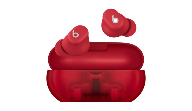 Beats Solo Buds - True Wireless Earbuds - Transparent Red,Model A3151 A3150 A3152